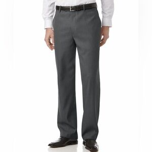 Perry Ellis Portfolio Classic Fit Flat Front Sharkskin Men's Dress Pants